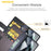 AMORUS For Samsung Galaxy S25 Ultra Stand Cases Calf Texture Genuine Split Leather Wallet Phone Cover - Brown - 6