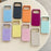 For iPhone 17 Pro Magnetic Case Liquid Silicone Shockproof Phone Cover with Tempered Glass Compatible with MagSafe - Orange - 6