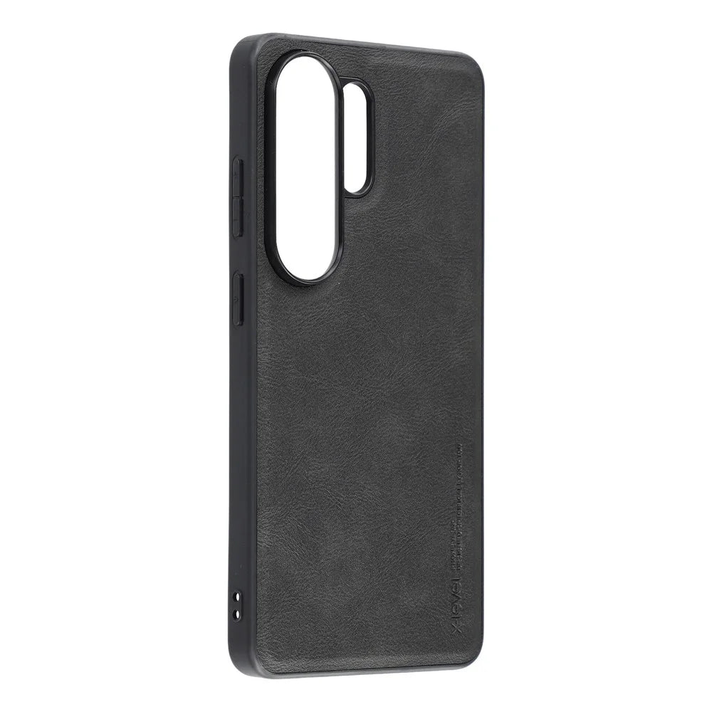 X-LEVEL Bojue-3 Series For Samsung Galaxy S26 Ultra Case Leather Coated PC+TPU Phone Back Cover - Black - 2