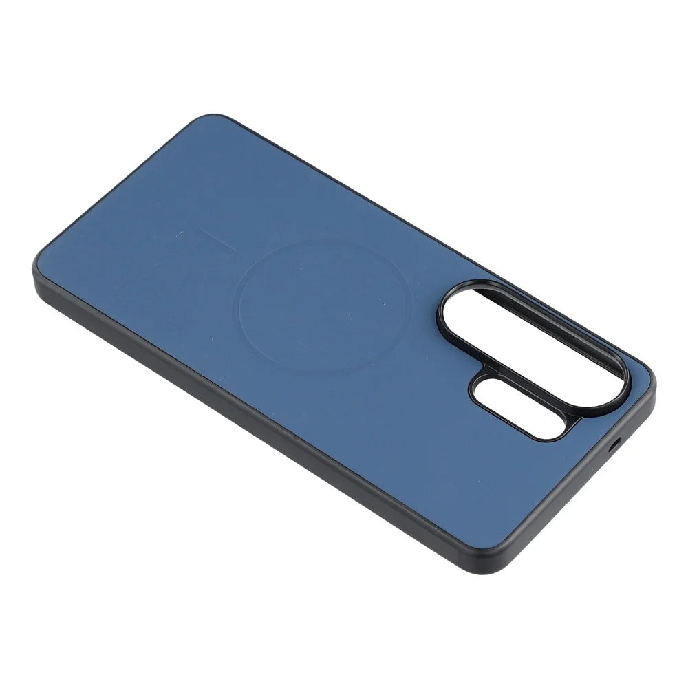 X-LEVEL For Samsung Galaxy S26 Ultra Magnetic Case PC + TPU + PU Phone Back Cover - Blue - 5