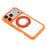 KIGC For iPhone 17 Pro Max Rotating Kickstand Case TPU PC Anti Drop Phone Cover with Lens Protector - Orange - 6