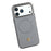 KIGC For iPhone 17 Pro Case Compatible with MagSafe PC + TPU + PU Electroplating Phone Cover - Grey - 4