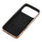 KIGC For iPhone 17 Pro Max Case PC + TPU + PU Electroplating Phone Cover - Titanium Gold - 7