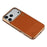 KIGC For iPhone 17 Pro Case PC + TPU + PU Electroplating Phone Cover - Titanium Gold - 5