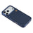 KIGC For iPhone 17 Pro Max Case Leather + PC + TPU Electroplating Phone Cover with Card Holder - Blue - 4