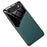 For iPhone Air Case Precise Cutout Leather Coated PC + TPU Phone Back Cover Built-in Metal Sheet - Green - 1