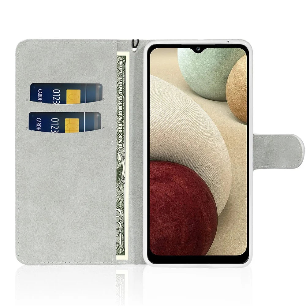 For Samsung Galaxy S26+ Case PU Leather Wallet Card Slots Glitter Phone Cover - Gold - 2