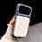 For iPhone 18 Pro / 17 Pro Compatible with MagSafe Rhinestone Edge Glitter Back TPU + PC IMD Phone Cover - Glitter Transparent - 2