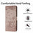 For Samsung Galaxy S26+ Case with Wrist Strap Leather Phone Cover Wall Cats Pattern - Smoky Purple - 5