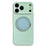 For iPhone 17 Pro Max Case 360 Rotating Kickstand Precision Cutout Liquid Silicone Phone Cover - Light Cyan - 1