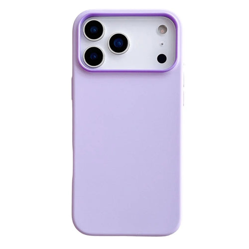 For iPhone 17 Pro Max Case Dual Color Liquid Silicone Phone Cover Large Camera Cutout - Purple - 1