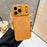 For iPhone 17 Pro Case Compatible with MagSafe Glitter Design TPU PC Phone Back Cover - Orange - 2
