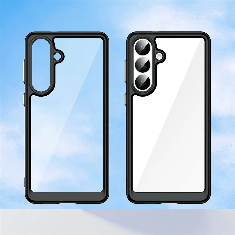 For Samsung Galaxy S26+ Case TPU + Acrylic Protective Clear Phone Cover - Black - 2