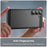 AMORUS For Samsung Galaxy S26+ Case Carbon Fiber Texture Brushed Protective Phone Cover - Black - 4