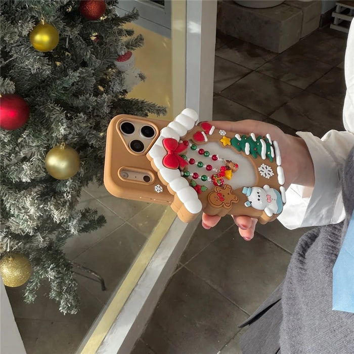 For iPhone 18 Pro Max / 17 Pro Max Silicone Case Christmas House Design Shockproof Anti Slip Phone Cover - 4