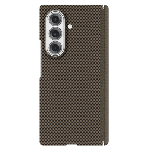 GKK For Samsung Galaxy Z Fold7 5G Case Dual Axis Aramid Fiber PC Ultra Thin Phone Cover Magnetic Hinge Protection - Gold - 1