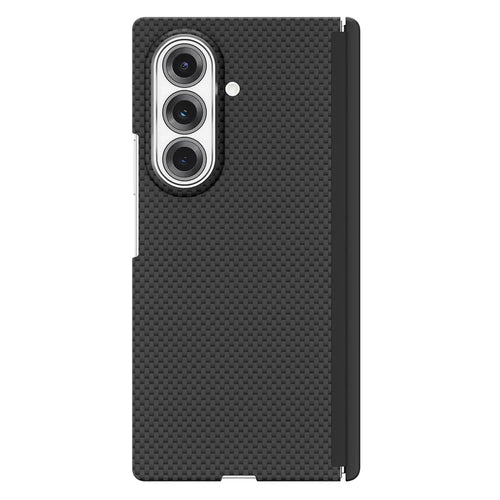 GKK For Samsung Galaxy Z Fold7 5G Case Texture Dual Axis PC Slim Phone Cover Magnetic Hinge Protection - Black - 1