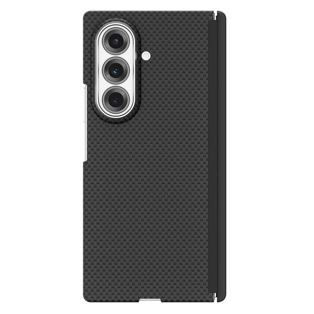 GKK For Samsung Galaxy Z Fold7 5G Case Texture Dual Axis PC Slim Phone Cover Magnetic Hinge Protection - Black - 1