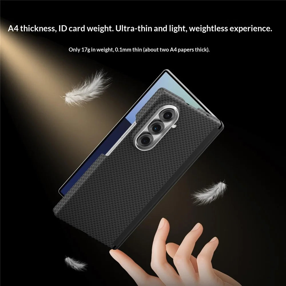 GKK For Samsung Galaxy Z Fold7 5G Case Texture Dual Axis PC Slim Phone Cover Magnetic Hinge Protection - Black - 5