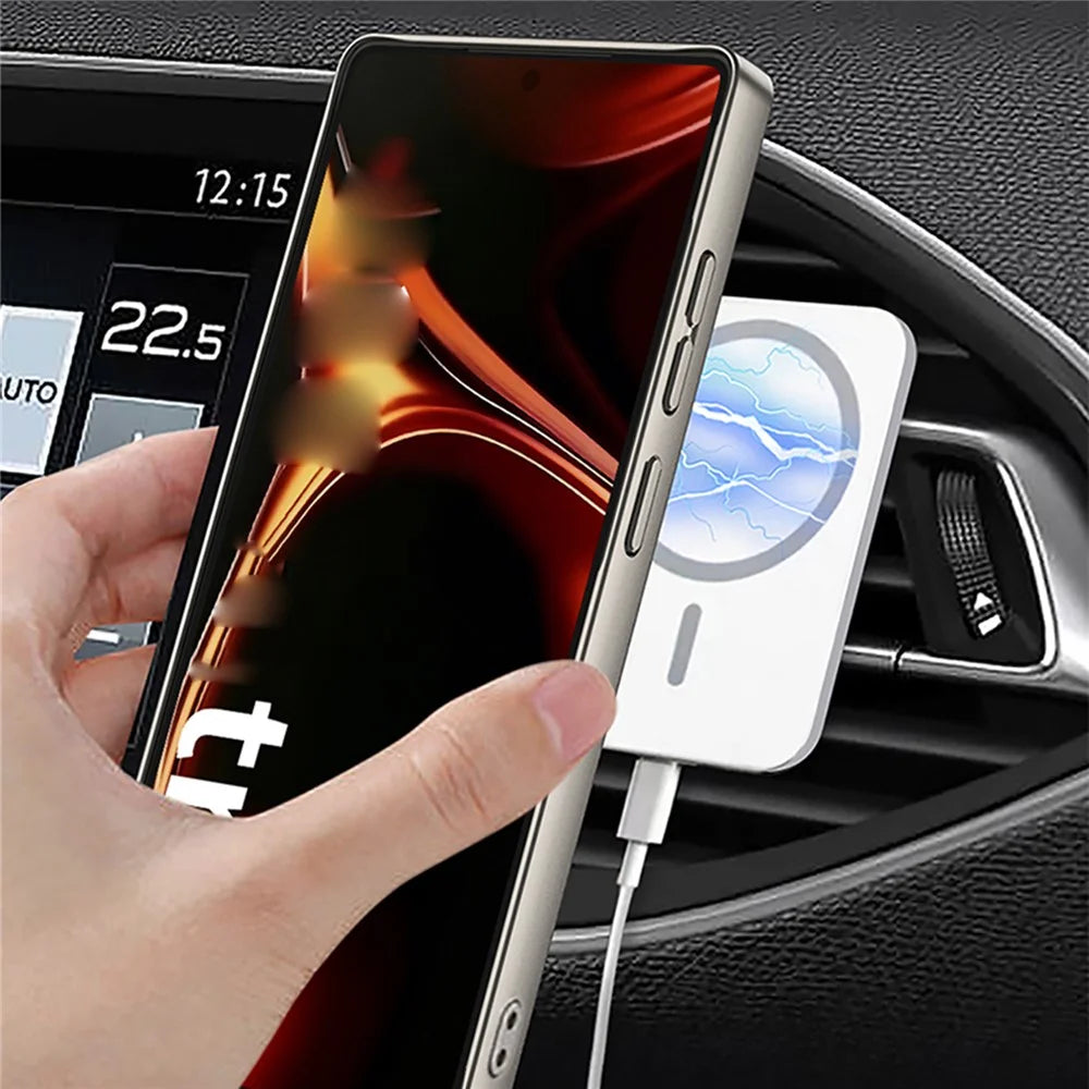 GKK For Samsung Galaxy S26 Ultra Magnetic Case with Kickstand PC + TPU + Cloth Phone Back Cover - Black - 4