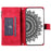 Phone Shell for iPhone 14 Plus, Anti-scratch Mandala Flower Imprinted PU Leather Cover Stand with Multiple Card Slots Zipper Pocket Wallet Case - Rose - 2