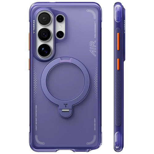 TORRAS Ostand Q3 Air Series For Samsung Galaxy S26 Ultra Magnetic Case with Kickstand Shockproof PC + TPU Phone Cover - Dark Purple - 1