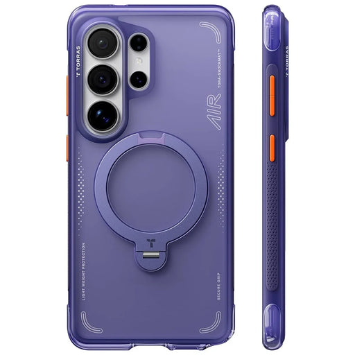 TORRAS Ostand Q3 Air Series For Samsung Galaxy S26 Ultra Magnetic Case with Kickstand Shockproof PC + TPU Phone Cover - Dark Purple - 1