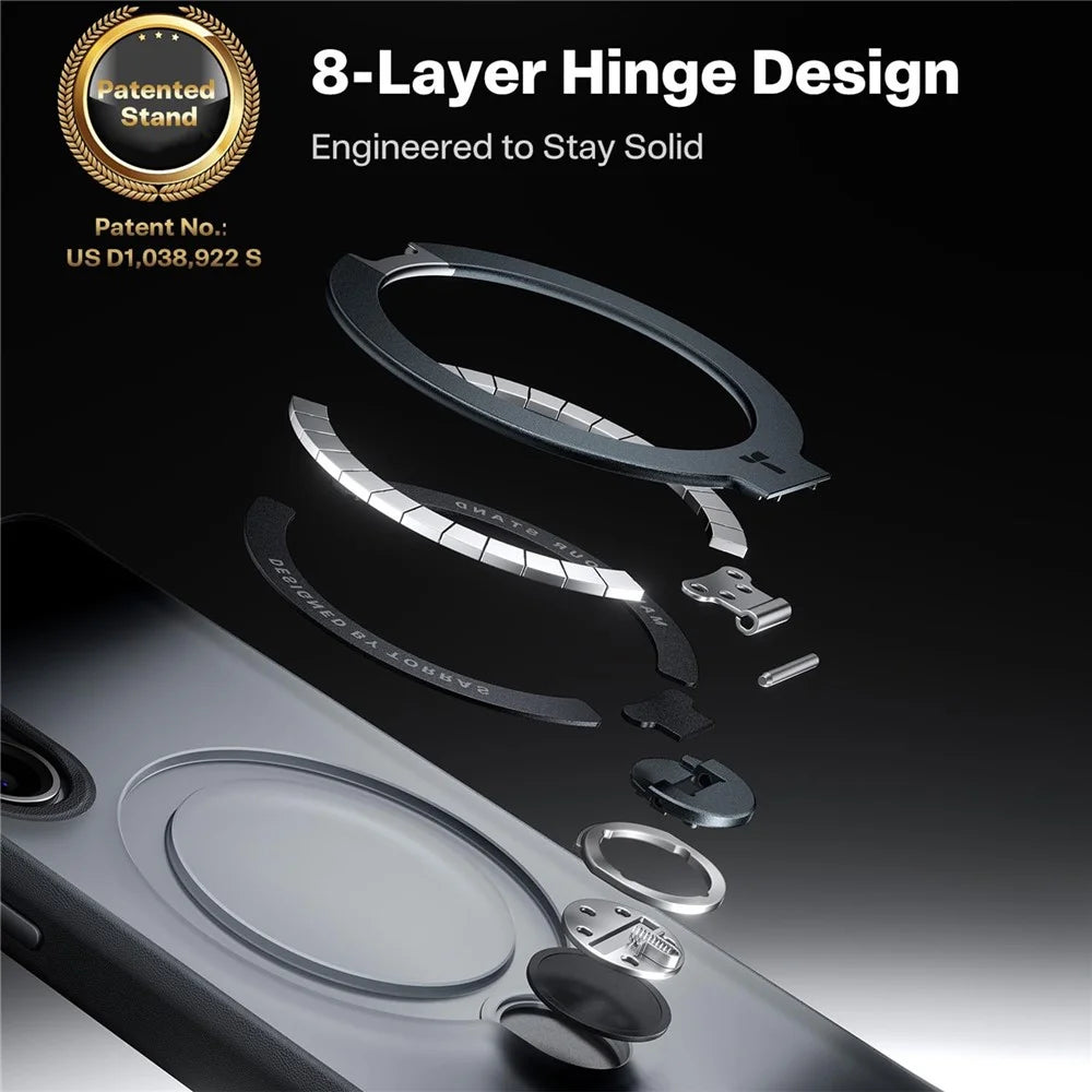 TORRAS Ostand Q3 Spin Series For Samsung Galaxy S26+ Case Magnetic Rotating Kickstand PC + TPU Phone Cover - 3