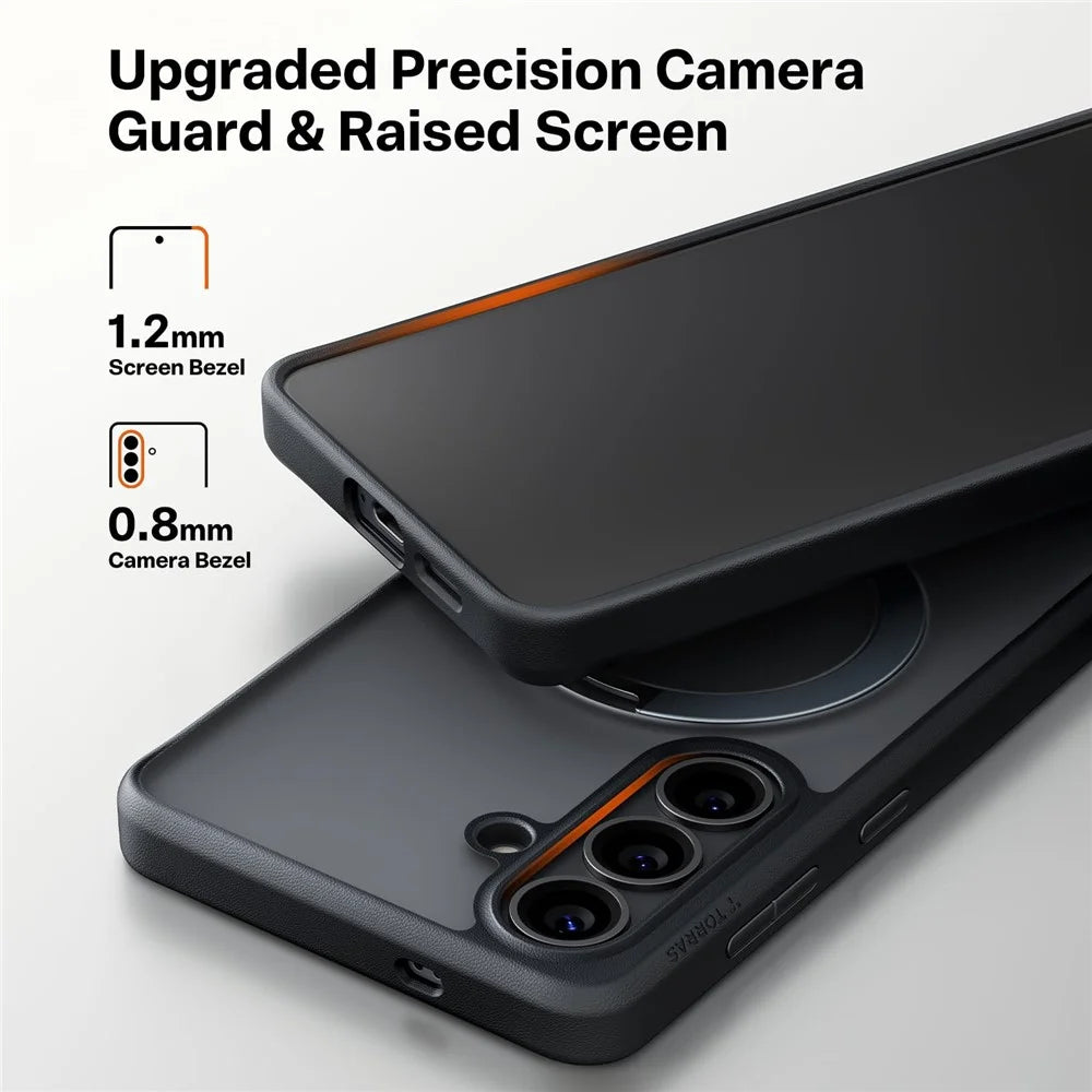 TORRAS Ostand Q3 Spin Series For Samsung Galaxy S26+ Case Magnetic Rotating Kickstand PC + TPU Phone Cover - 7