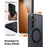 TORRAS For Samsung Galaxy S26  Ostand L1 Series Magnetic Case with Kickstand TPU+PC Phone Cover - Black - 6