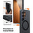 TORRAS For Samsung Galaxy S26 Ultra  Ostand L1 Series Magnetic Case with Kickstand TPU+PC Phone Cover - Black - 6