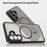 For Samsung Galaxy A57 5G Magnetic Case Anti Drop PC + TPU Phone Cover - Black - 4