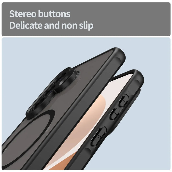 For Samsung Galaxy A57 5G Magnetic Case Anti Drop PC + TPU Phone Cover - Black - 5