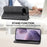 For Google Pixel 10a Case Calf Texture PU Leather Wallet Phone Cover with Wrist Strap - Black - 3