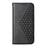 For Google Pixel 10a Case Calf Texture PU Leather Wallet Phone Cover with Wrist Strap - Black - 7