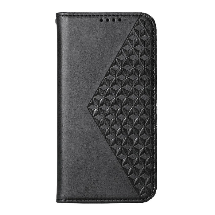 For Google Pixel 10a Case Calf Texture PU Leather Wallet Phone Cover with Wrist Strap - Black - 7