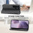 For Samsung Galaxy S26 Ultra Case Calf Texture PU Leather Wallet Phone Cover with Wrist Strap - Black - 3
