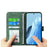 DIERFENG DF-03 For Samsung Galaxy S26+ Case Lines Imprint Wallet Leather Phone Cover with Wrist Strap - Green - 2