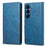 For Samsung Galaxy S26+ Wallet Case RFID Blocking PU Leather Phone Cover - Blue - 1