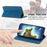 For Samsung Galaxy S26+ Wallet Case RFID Blocking PU Leather Phone Cover - Blue - 4