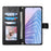 For Google Pixel 10a Wallet Case Rhombus Stitching Stand Leather Phone Cover with Long / Short Strap - Black - 4
