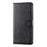 For Samsung Galaxy S26+ Case Stand Wallet Calf Texture PU Leather Flip Phone Cover with Wrist Strap - Black - 5