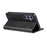 AZNS For Samsung Galaxy A37 5G Case Cowhide Texture PU Leather Wallet Phone Cover - Black - 3