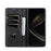 AZNS For Samsung Galaxy A57 5G Case Cowhide Texture PU Leather Wallet Phone Cover - Black - 4