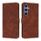 AZNS For Samsung Galaxy S26+ Case PU Leather Wallet Phone Cover - Brown - 1