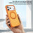 For iPhone 18 Pro Max / 17 Pro Max Magnetic Case with Kickstand Dual Color Anti Drop Protective Phone Cover - Orange - 6