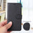 For Samsung Galaxy S26+ Leather Wallet Case with Strap Solid Color Phone Stand Cover - Black - 3