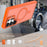 For Samsung Galaxy S24 Ultra Magnetic Case Foldable Kickstand Matte PC + TPU Phone Cover - Orange - 5