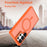 For Samsung Galaxy S24 Ultra Magnetic Case Foldable Kickstand Matte PC + TPU Phone Cover - Orange - 6