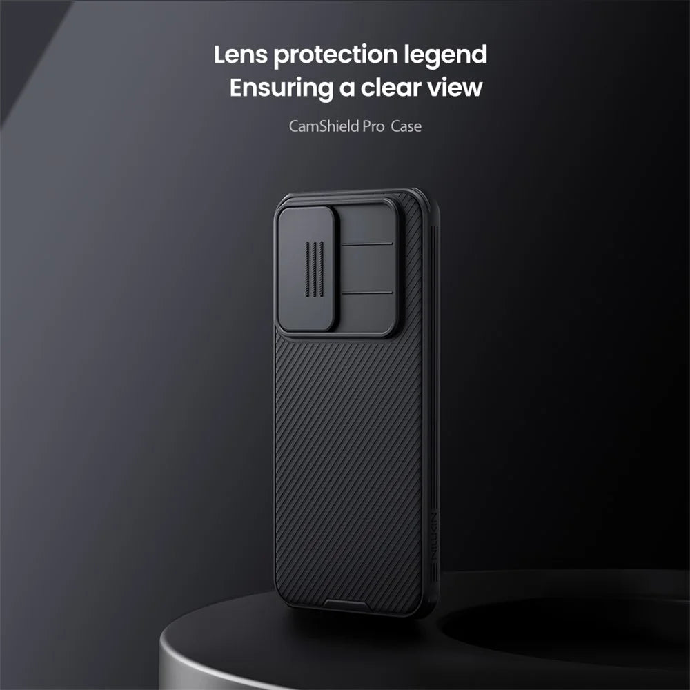 NILLKIN Camshield Pro Series for Samsung Galaxy A37 5G Case PC + TPU Phone Cover with Camera Slider - Black - 6